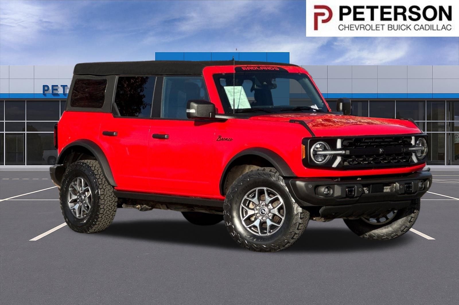 Used 2023 Red Ford Badlands image 1