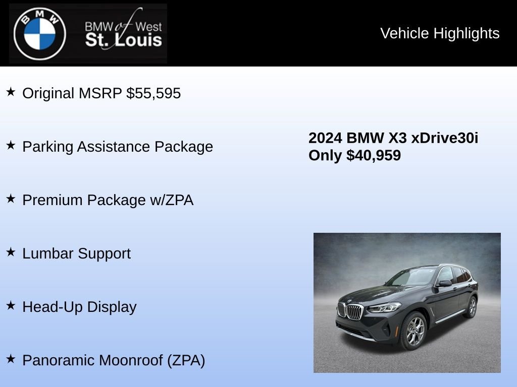 Used 2024 Gray BMW xDrive30i image 9