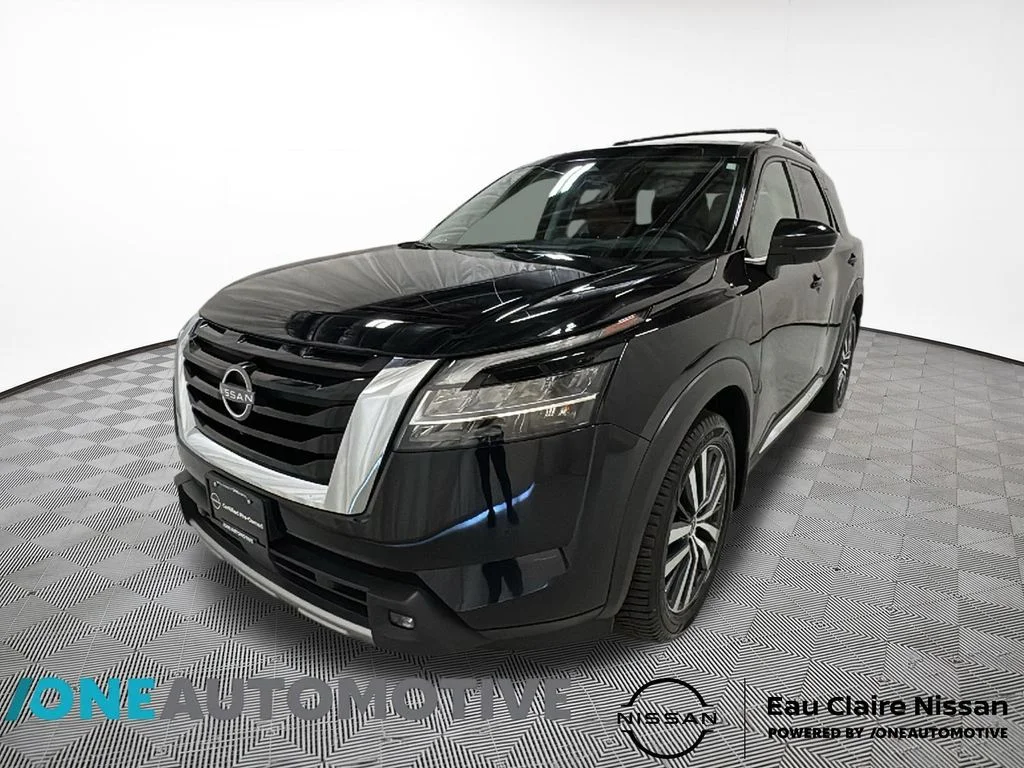 Certified Used 2022 Black Nissan Platinum image 1
