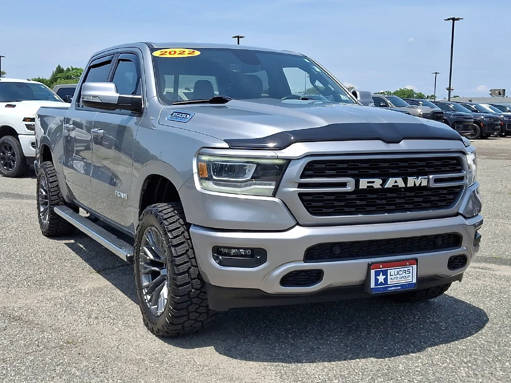 Used 2022 Billet Silver Metallic Clearcoat Ram Big Horn image 2