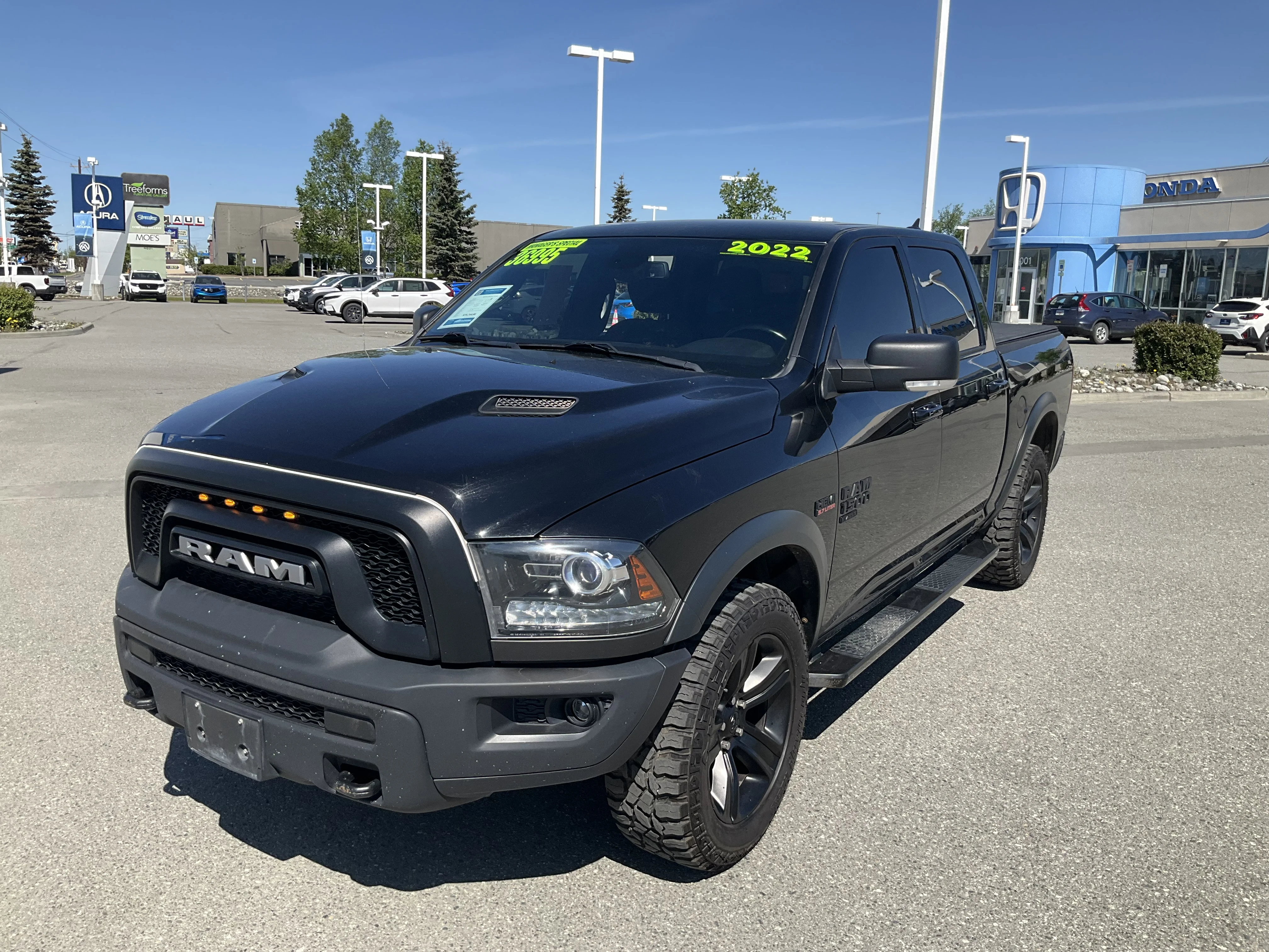 Used 2022 Diamond Black Crystal Pearlcoat Ram Warlock image 1