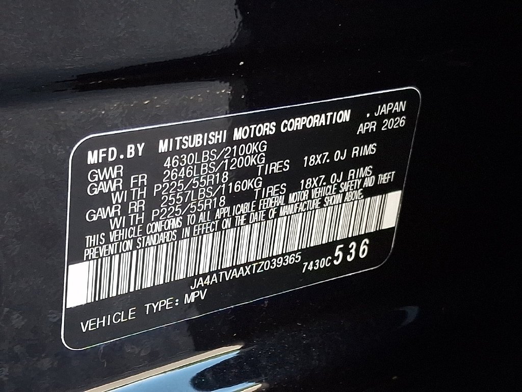 New 2026 Black Mitsubishi LE 1.5T S-AWC image 11