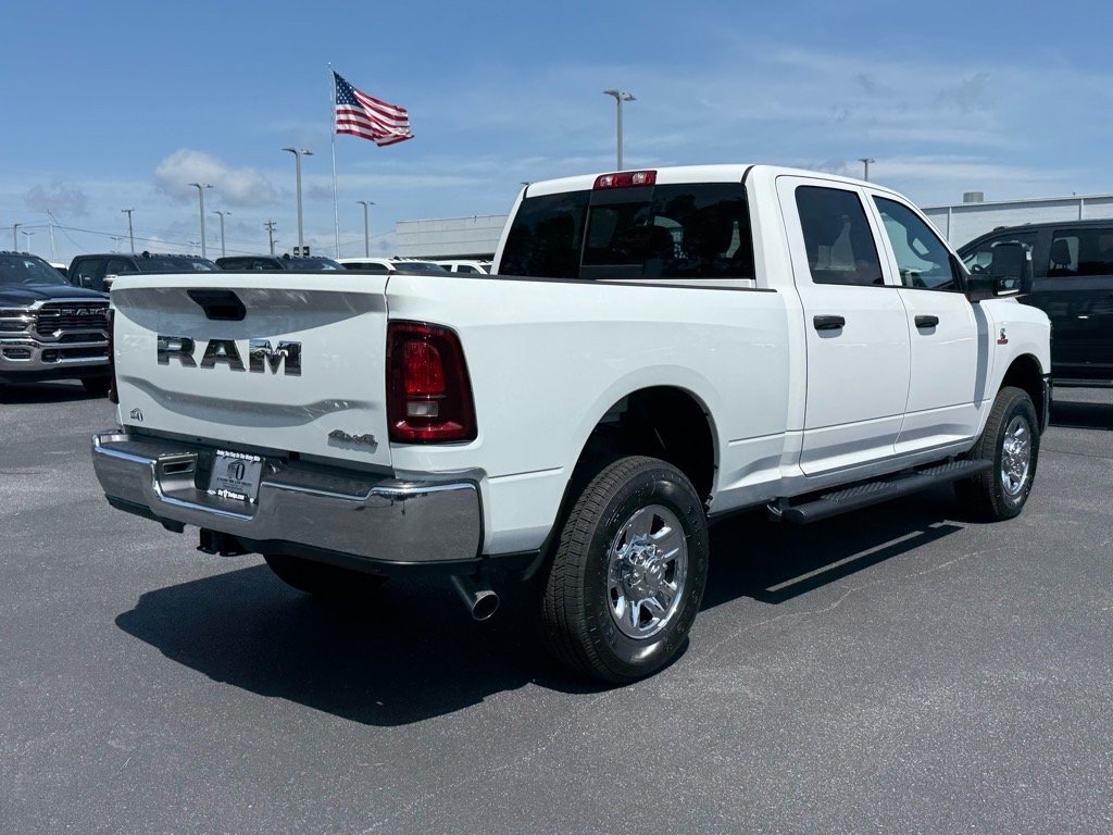 New 2025 Bright White Clear-Coat Exterior Paint RAM Tradesman Crew Cab 4x4 6
