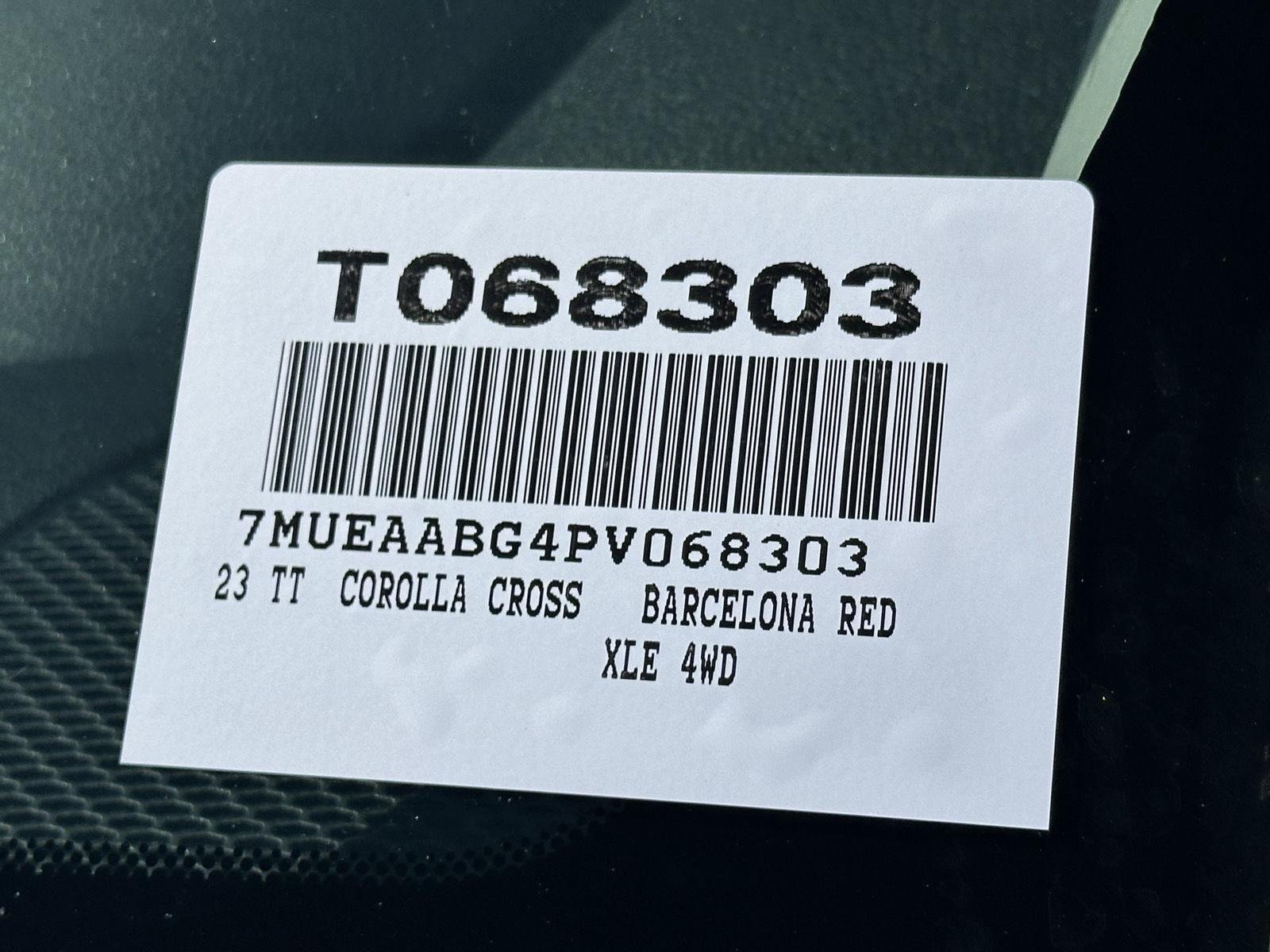 Used 2023 Barcelona Red Metallic Toyota XLE image 15