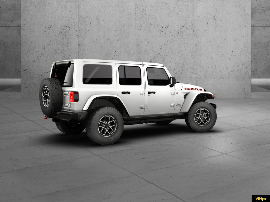 New 2026 Bright White Clear-Coat Exterior Paint Jeep Rubicon image 4