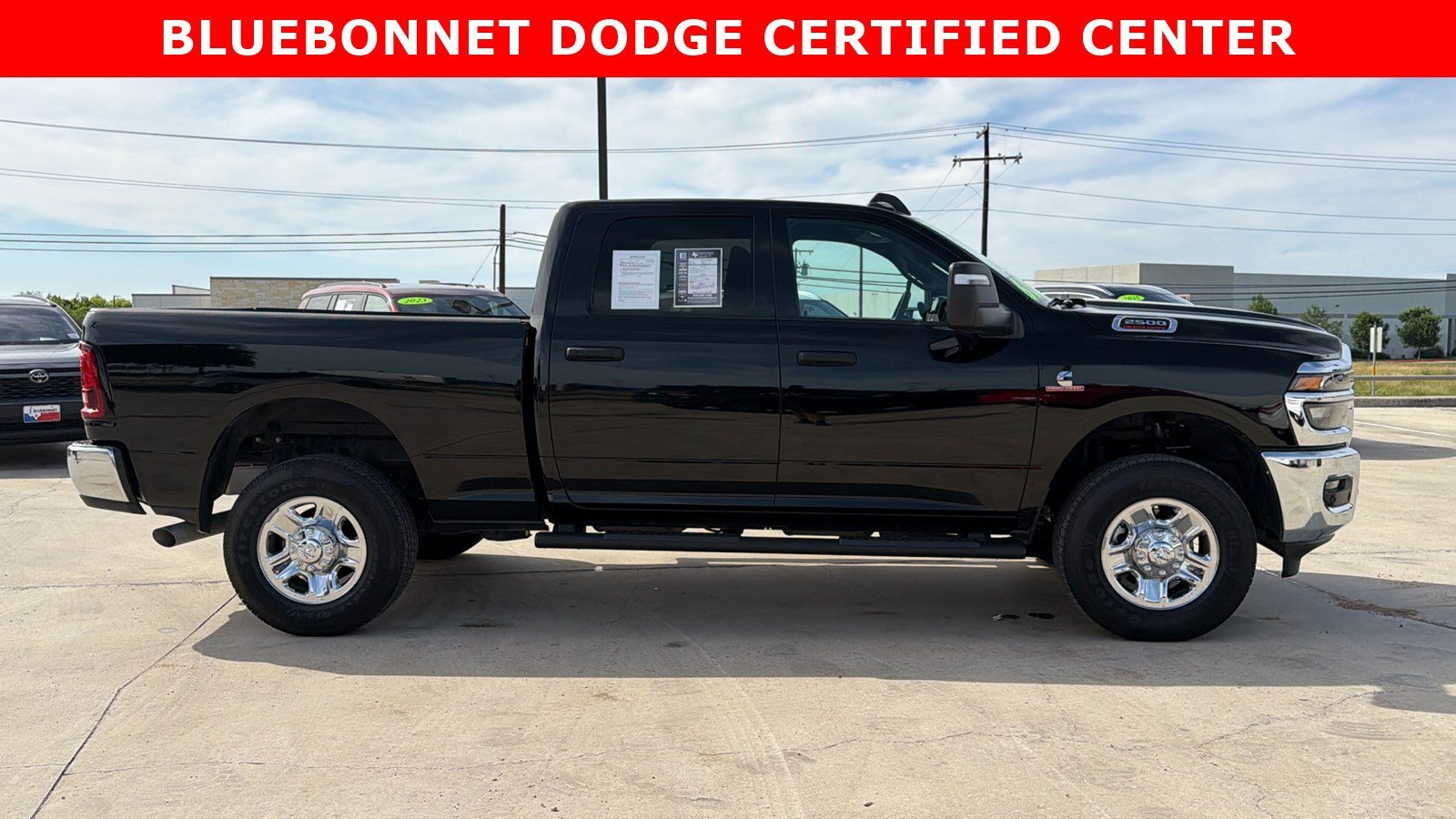 Used 2025 Diamond Black Crystal Pearlcoat Ram Tradesman image 4