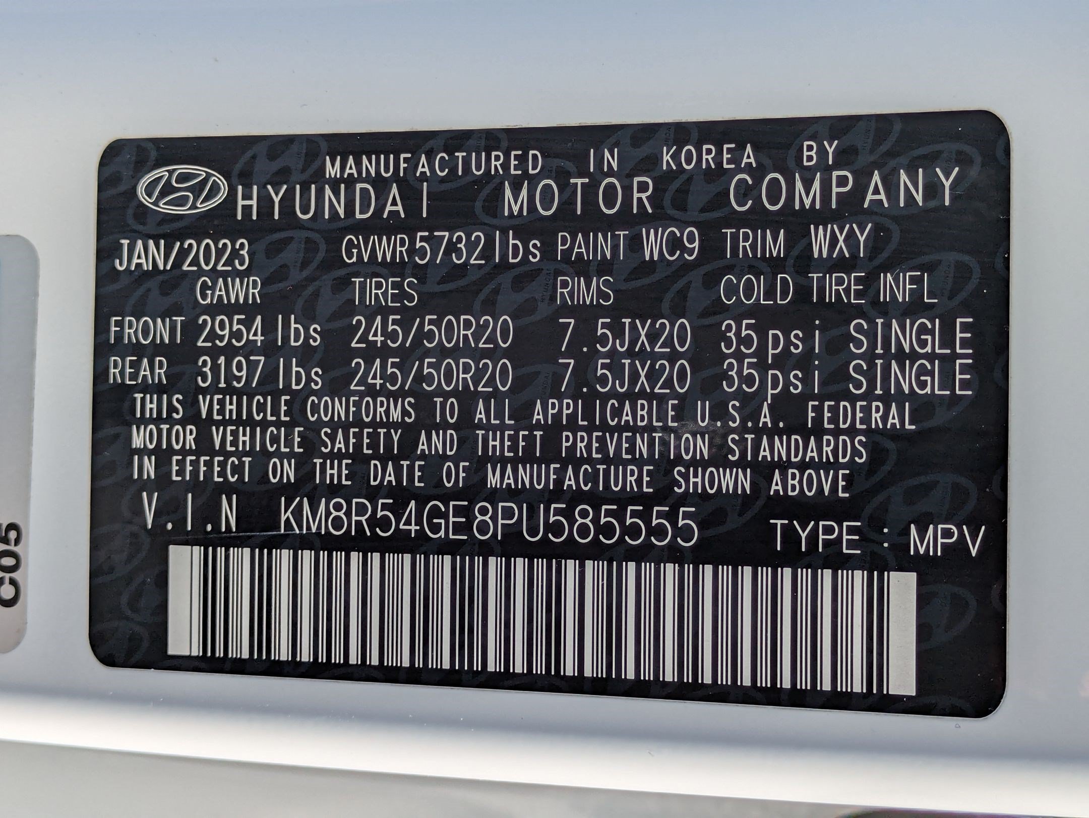 Used 2023 White Hyundai Limited image 34