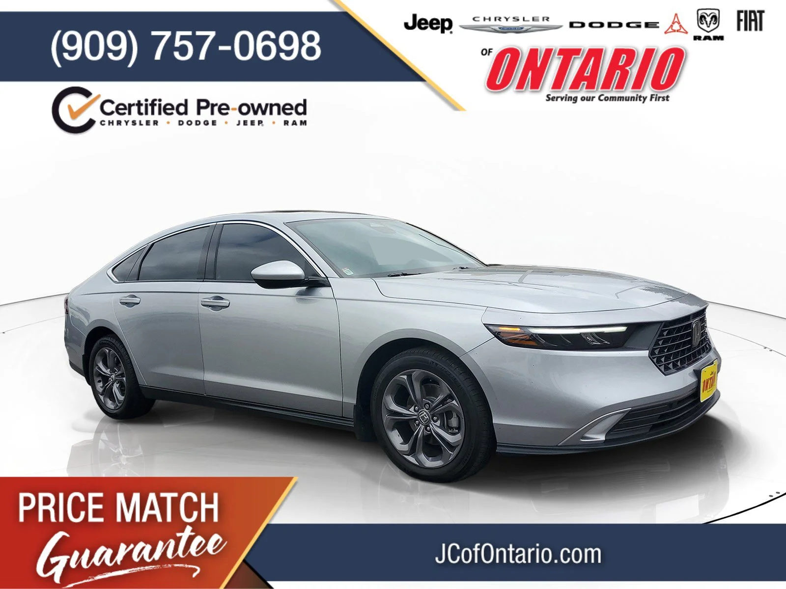 Certified Used 2024 Silver Honda EX image 1
