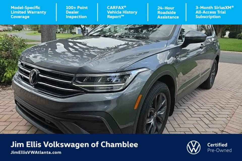 Certified Used 2023 Platinum Gray Metallic Volkswagen SE image 1