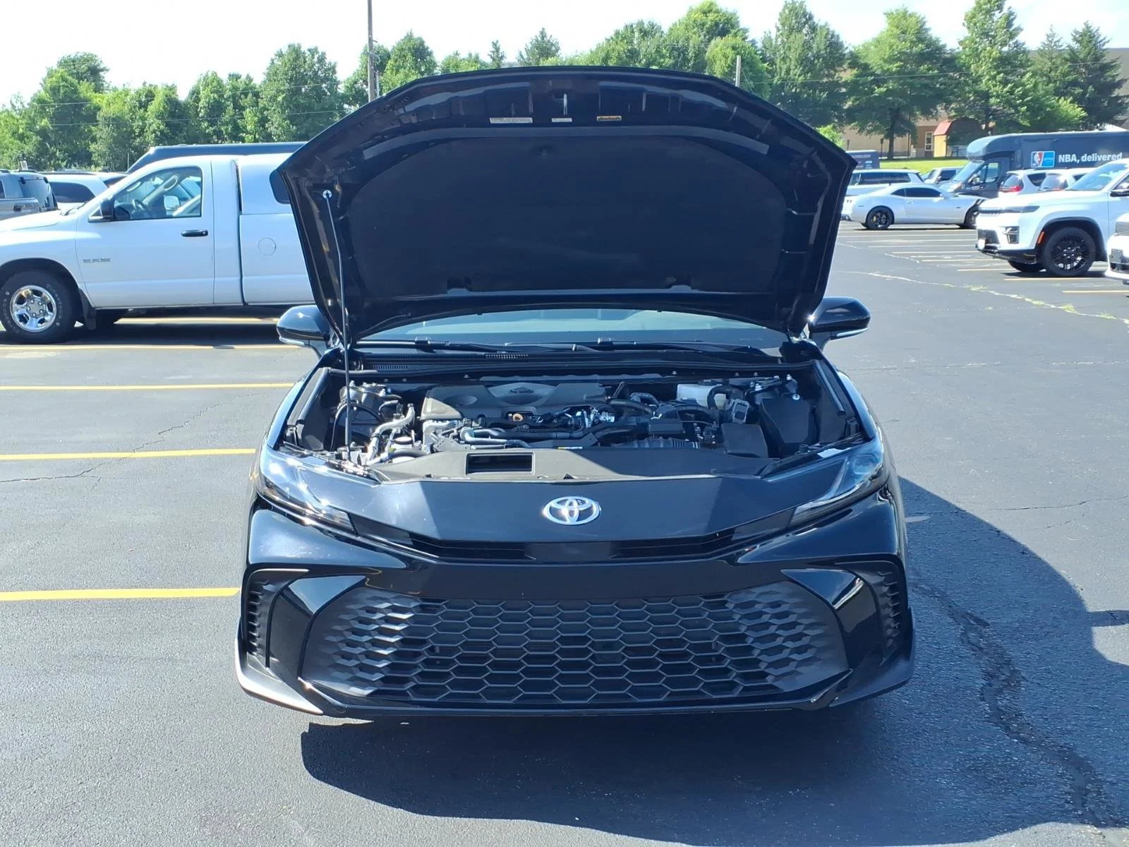 Used 2025 Midnight Black Metallic Toyota SE image 33