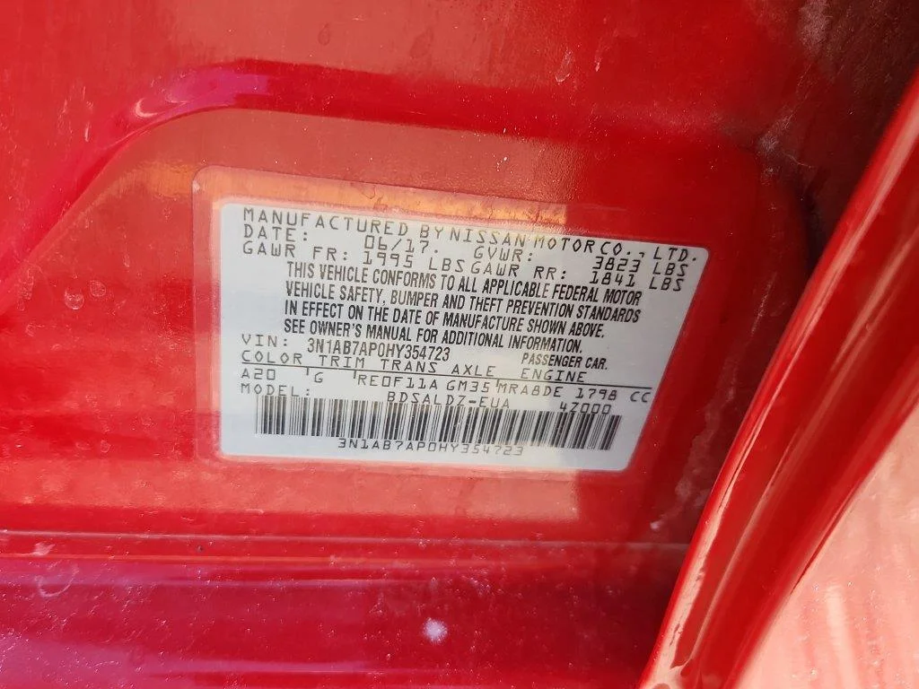 Used 2017 Red Alert Nissan SV image 18