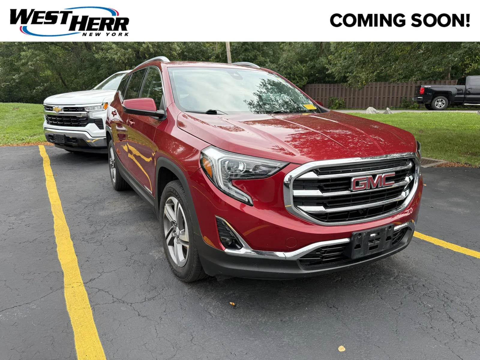 Used 2020 Red Quartz Tintcoat GMC SLT image 1