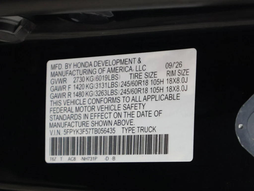 New 2026 Crystal Black Pearl Honda RTL image 24