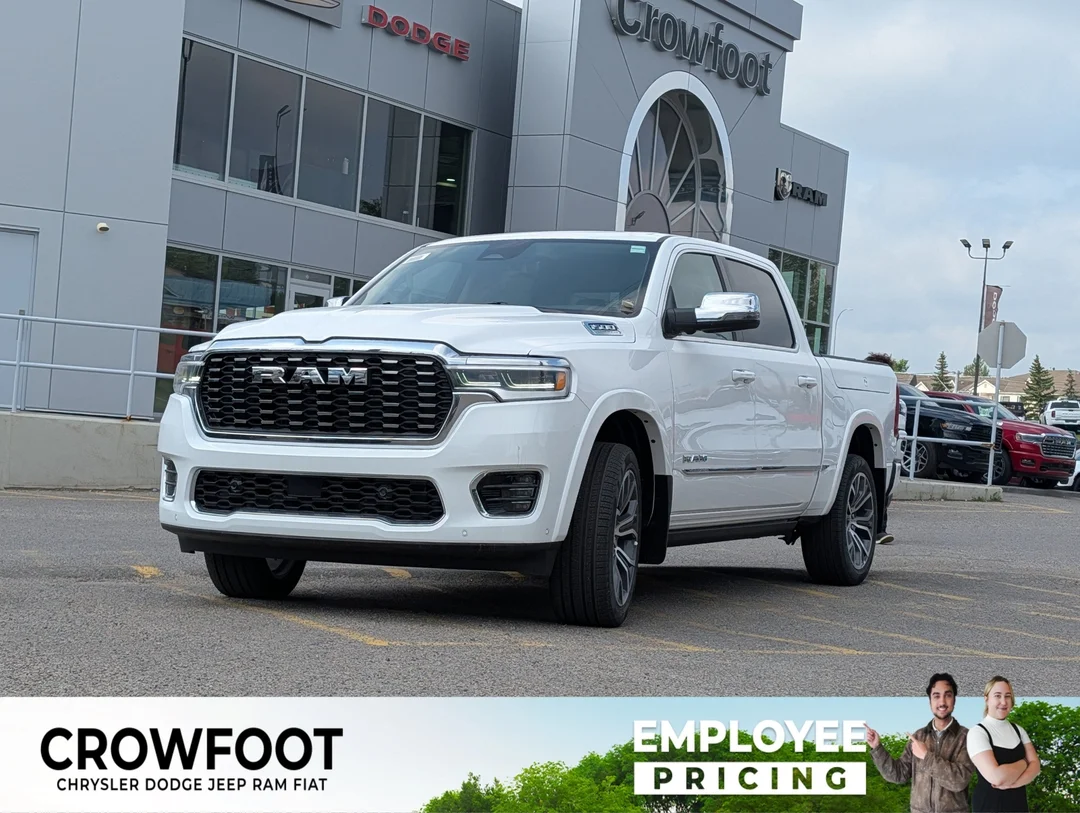 New 2026 White RAM Tungsten - - 3.0L Hurricane HO T-Turbo - Prem Lthr Bucket Seats - E-Locker Axle & More! image 1