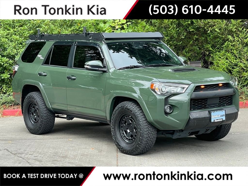 Used 2022 Army Green Toyota TRD Off-Road Premium image 1