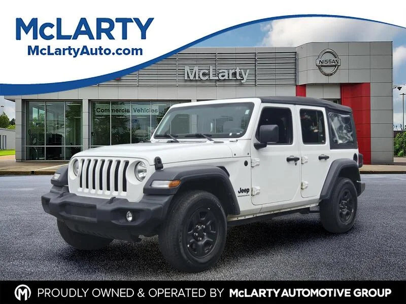 Used 2023 Bright White Clearcoat JEEP SPORT 4 DOOR 4X4 image 1