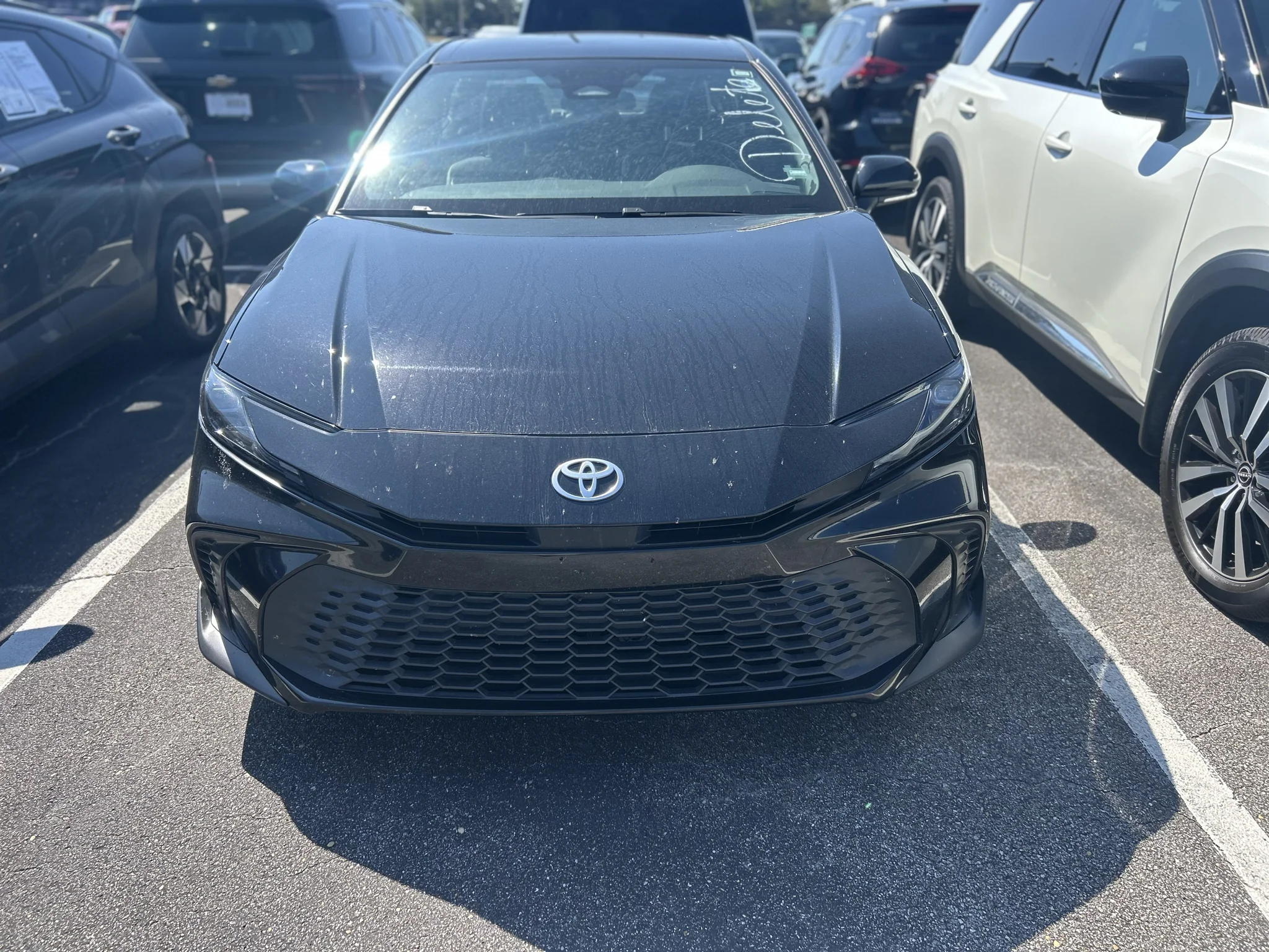 Used 2025 Midnight Black Metallic Toyota SE image 5