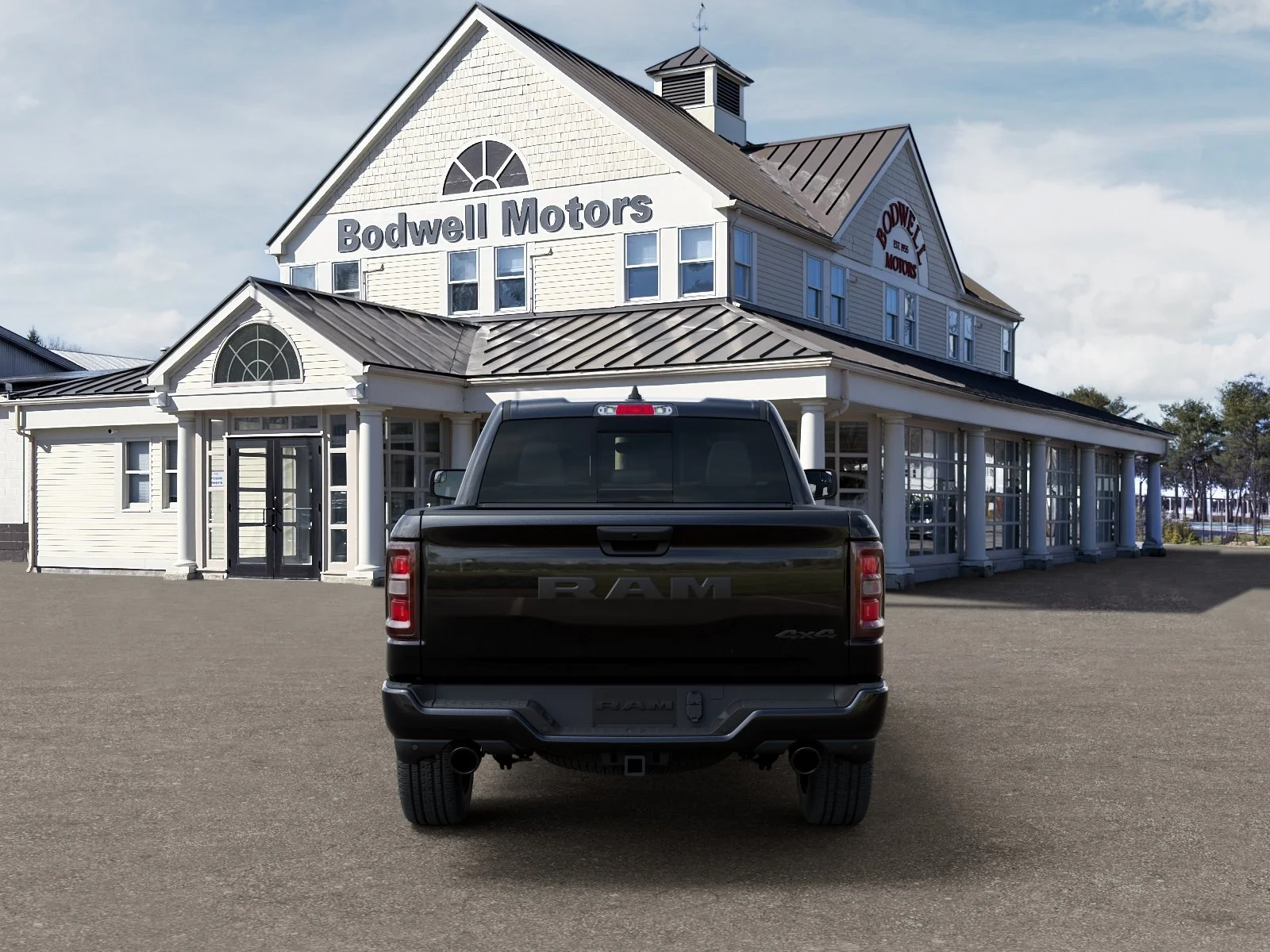 New 2026 Diamond Black Crystal Pearl-Coat Exterior Paint RAM Express Crew Cab 4x4 6