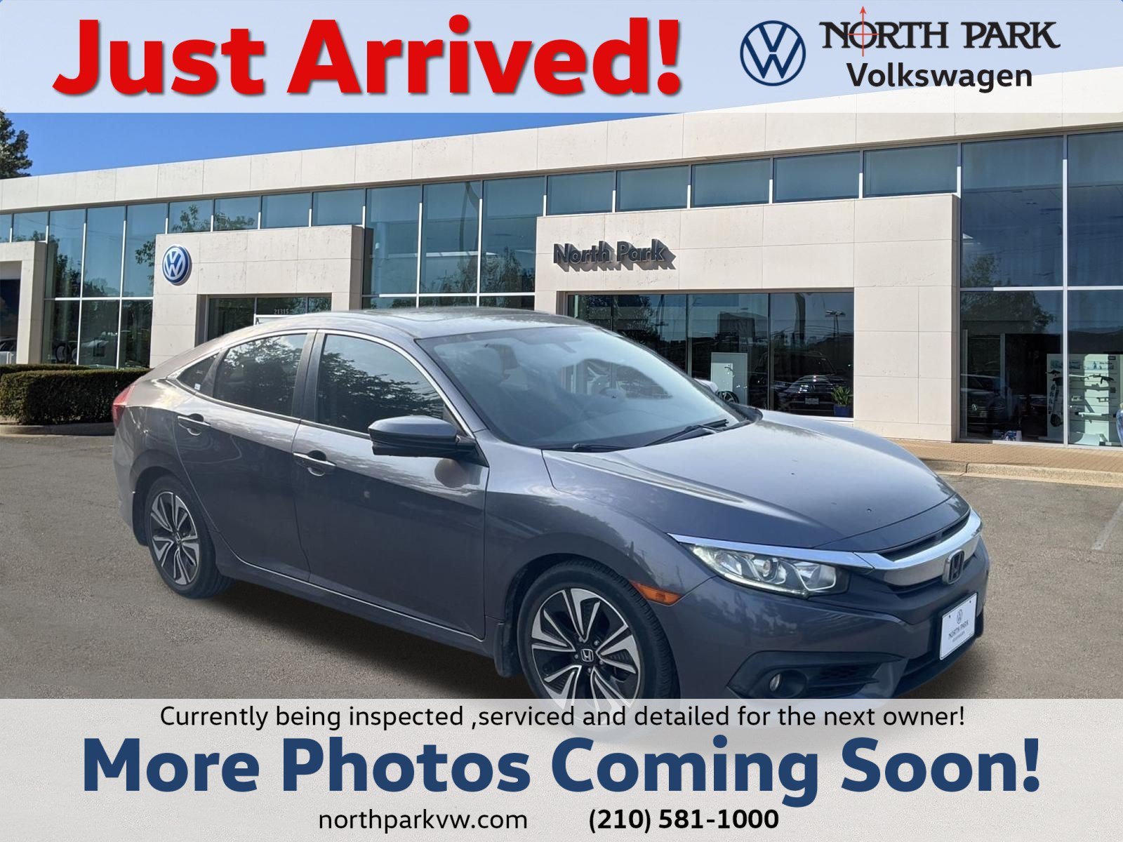 Used 2017 Gray Honda EX-L image 1