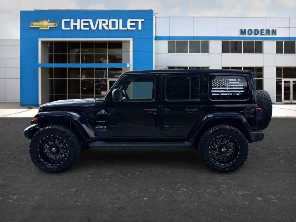 Used 2022 Black Clearcoat Jeep Unlimited Sahara image 2