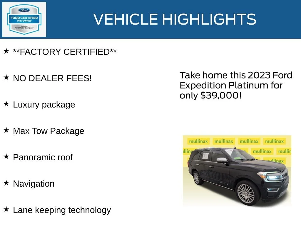 Certified Used 2023 Black Ford Platinum image 12