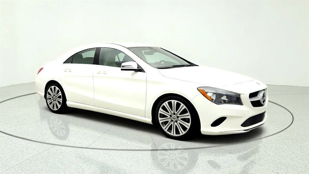 Used 2018 Polar White Mercedes-Benz CLA 250 Coupe w/ Blind Spot Assist, KEYLESS GO & 18