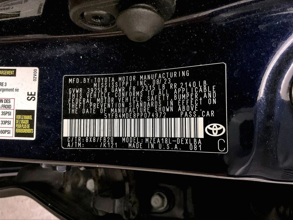 Certified Used 2023 Blue Toyota LE image 39