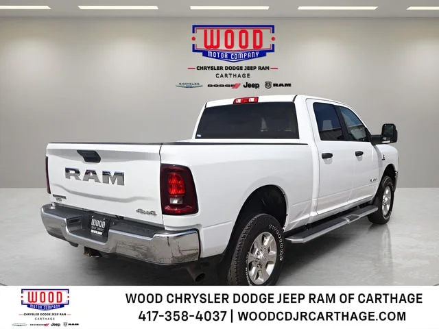 Used 2025 Bright White Clearcoat Ram Big Horn image 3