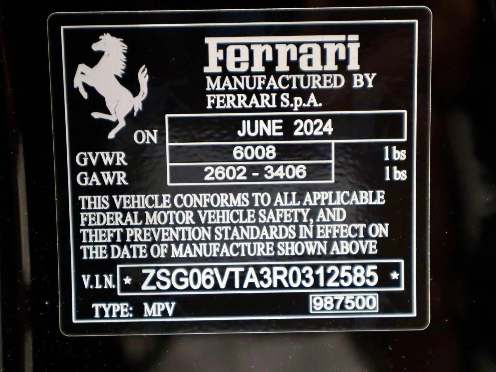 Certified Used 2024 Grigio Titanio Metall Ferrari  image 41