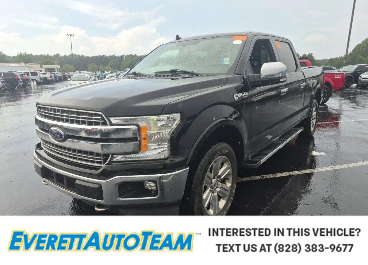 Used 2018 Shadow Black Ford LARIAT image 1
