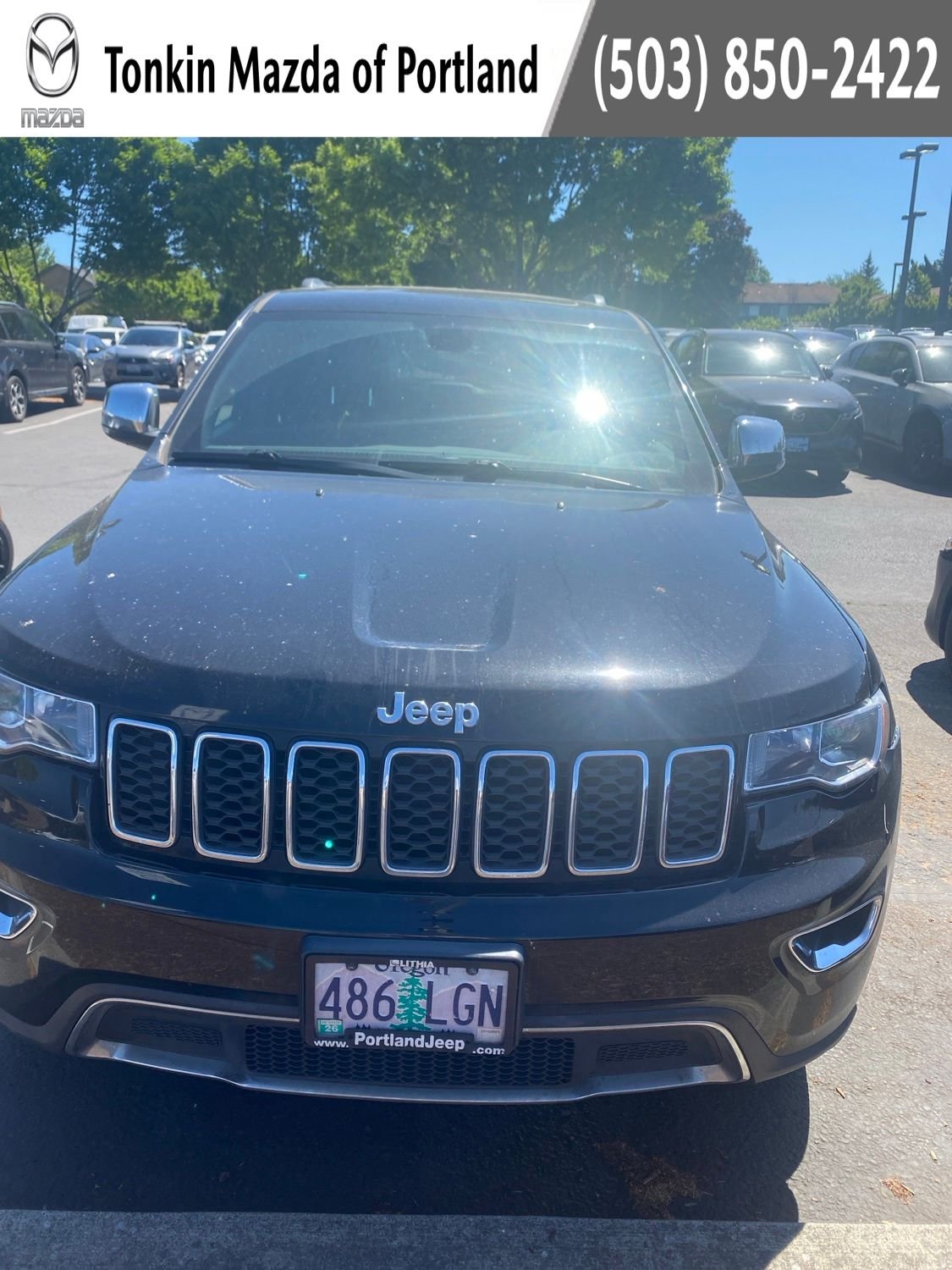 Used 2018 Diamond Black Crystal Pearlcoat Jeep Limited image 1