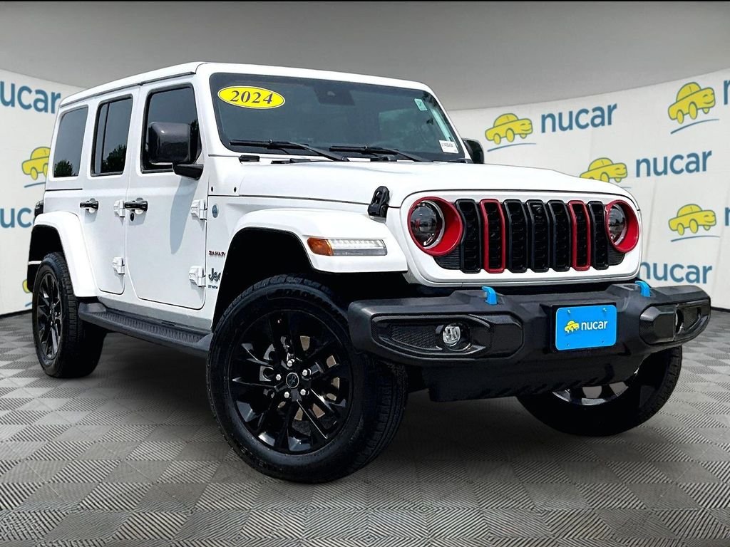 Used 2024 White Jeep Sahara 4xe image 1