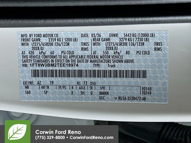 New 2026 Star White Metallic Tri-Coat Ford King Ranch image 35