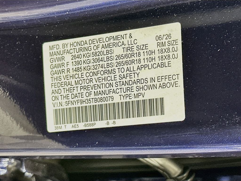 New 2026 Obsidian Blue Pearl Honda RTL image 32