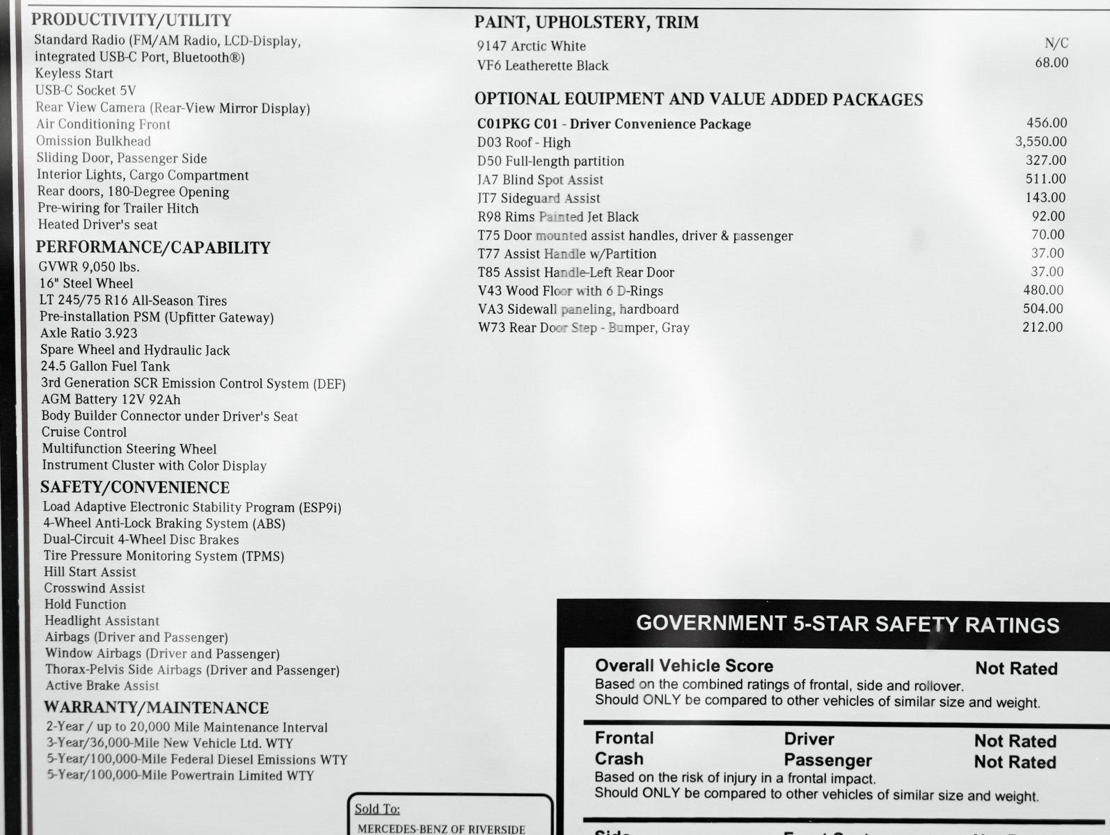 2025 Mercedes-Benz Sprinter Cargo Van Base - Photo 31