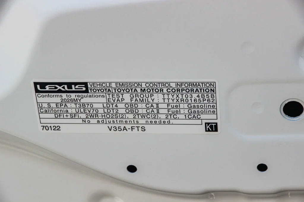 Certified Used 2026 White Lexus 550 Overtrail image 28