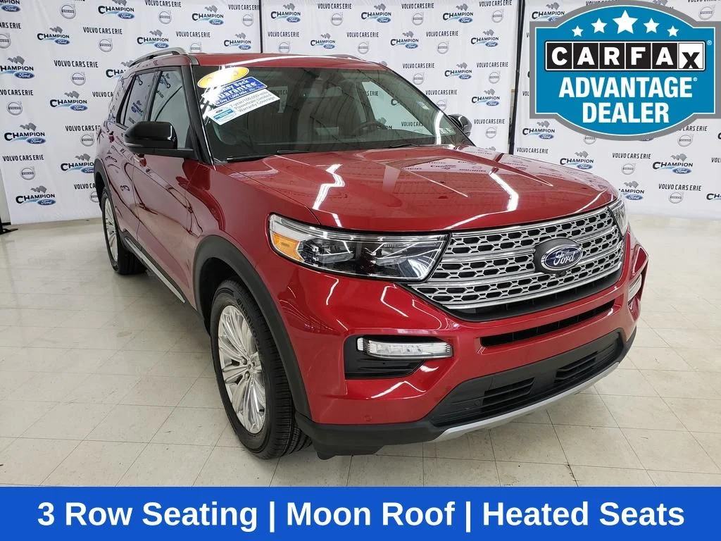 Certified Used 2023 Red Metallic Ford Limited image 1
