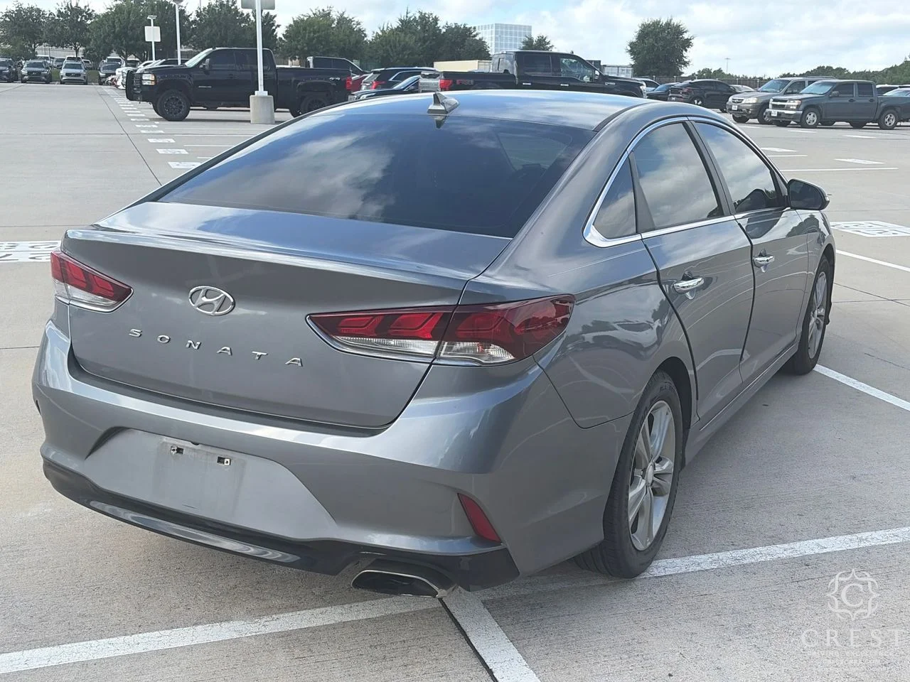 Used 2018 Machine Gray Hyundai SEL image 8