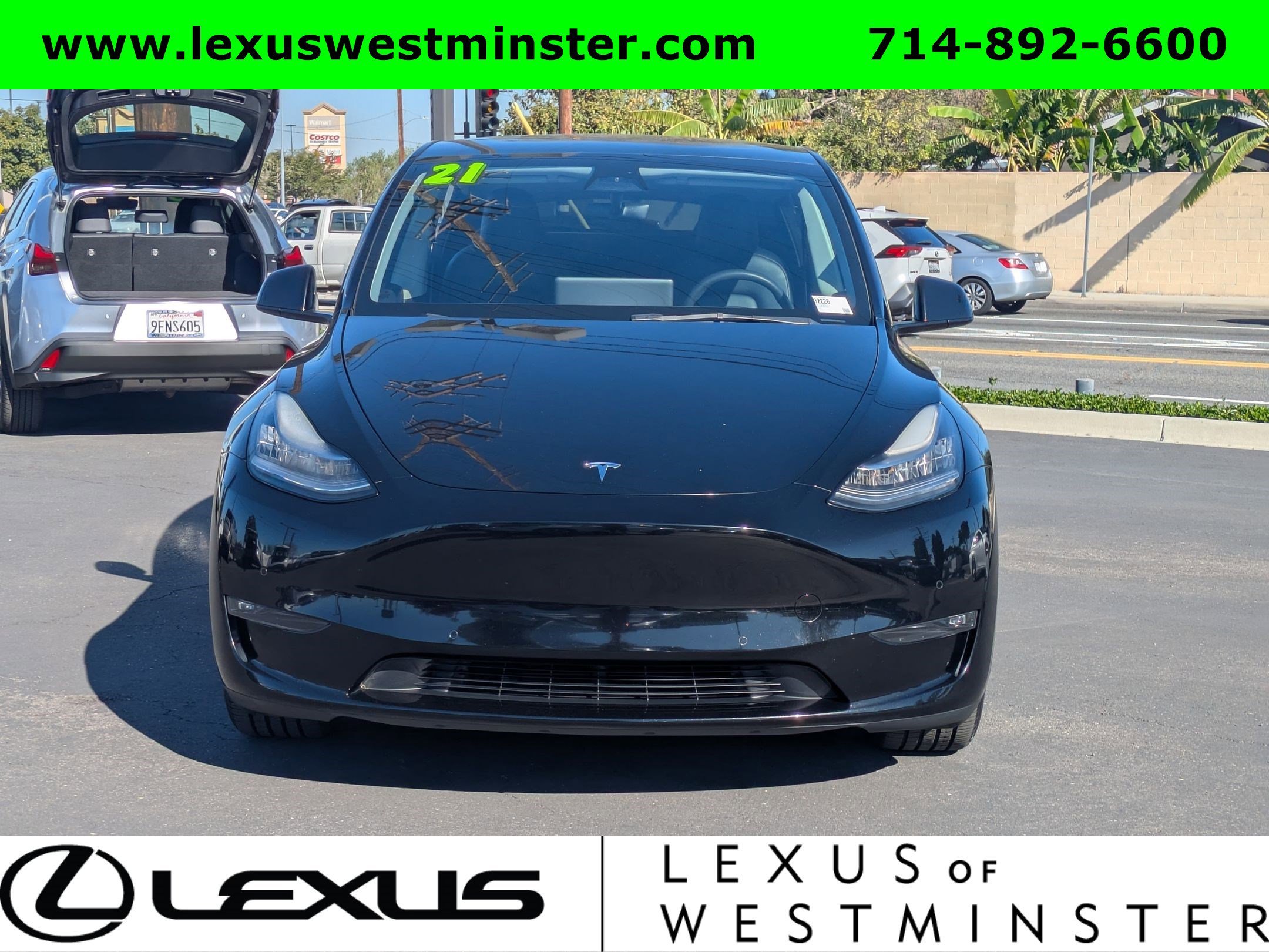 Used 2021 Tesla Model Y Long Range with VIN 5YJYGDEEXMF190455 for sale in Westminster, CA
