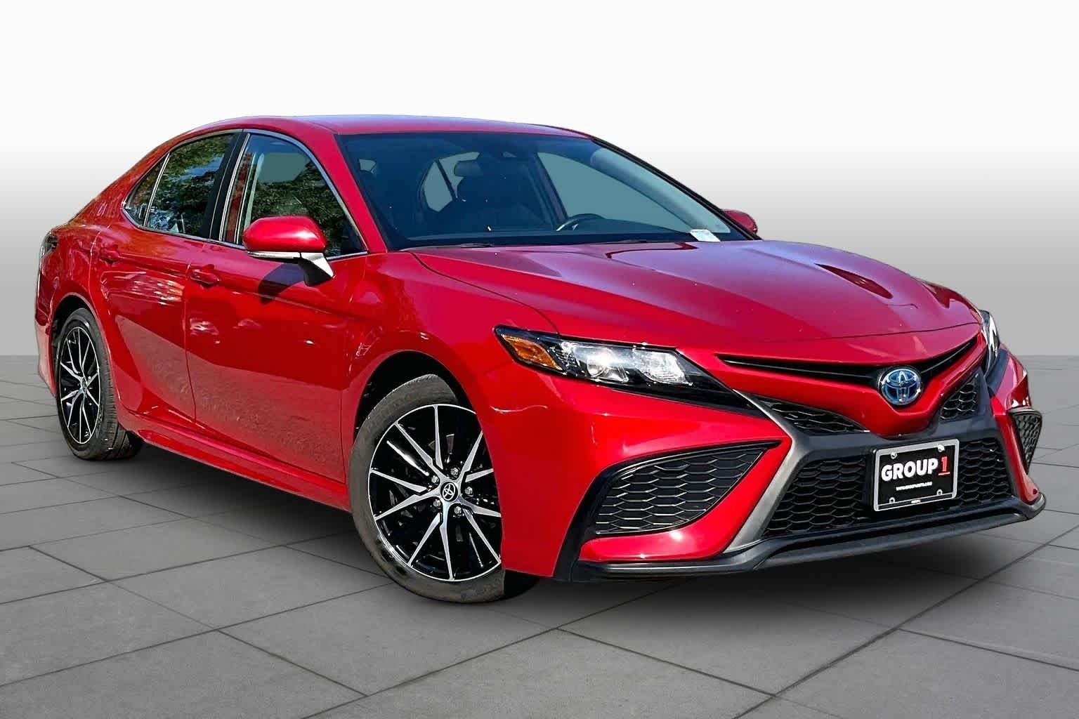 Certified Used 2024 Supersonic Red Toyota Hybrid SE image 3