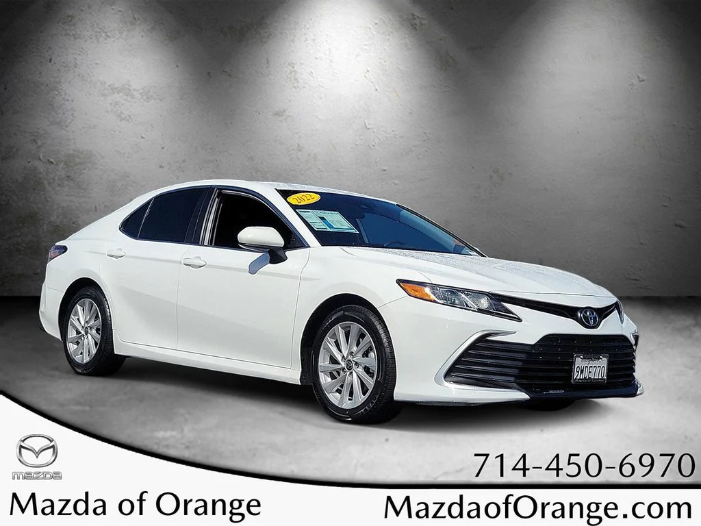 Used 2022 White Toyota LE image 1