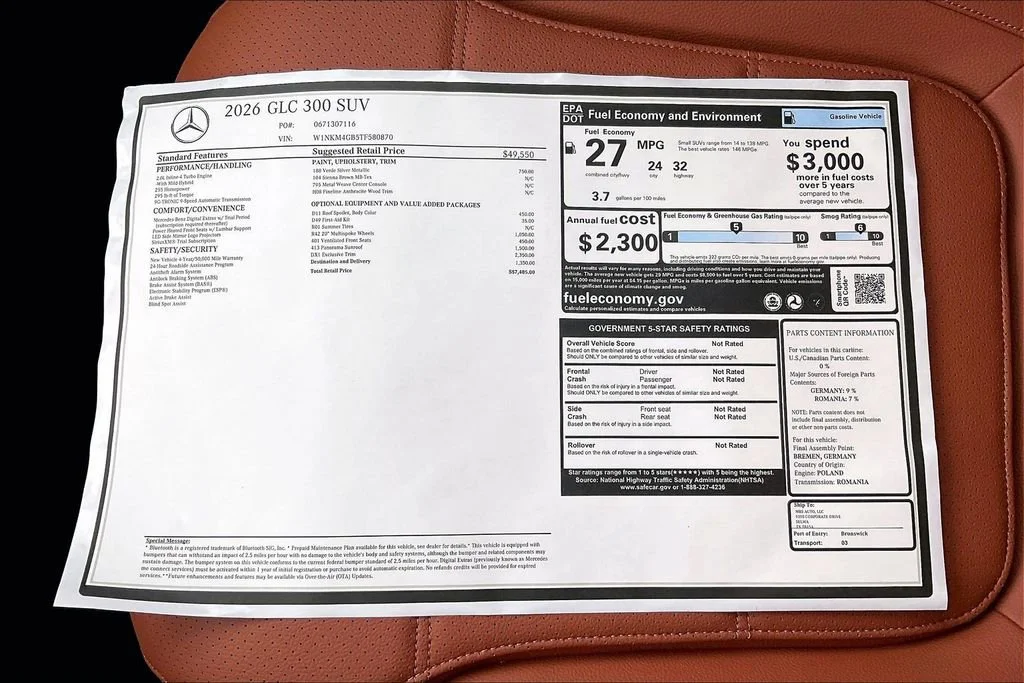 New 2026 Verde Silver Metallic Mercedes-Benz GLC 300 image 31
