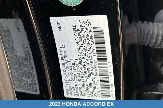 2023 Honda Accord EX - Photo 31