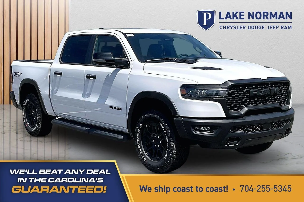 New 2026 Bright White Clear-Coat Exterior Paint RAM Rebel image 1