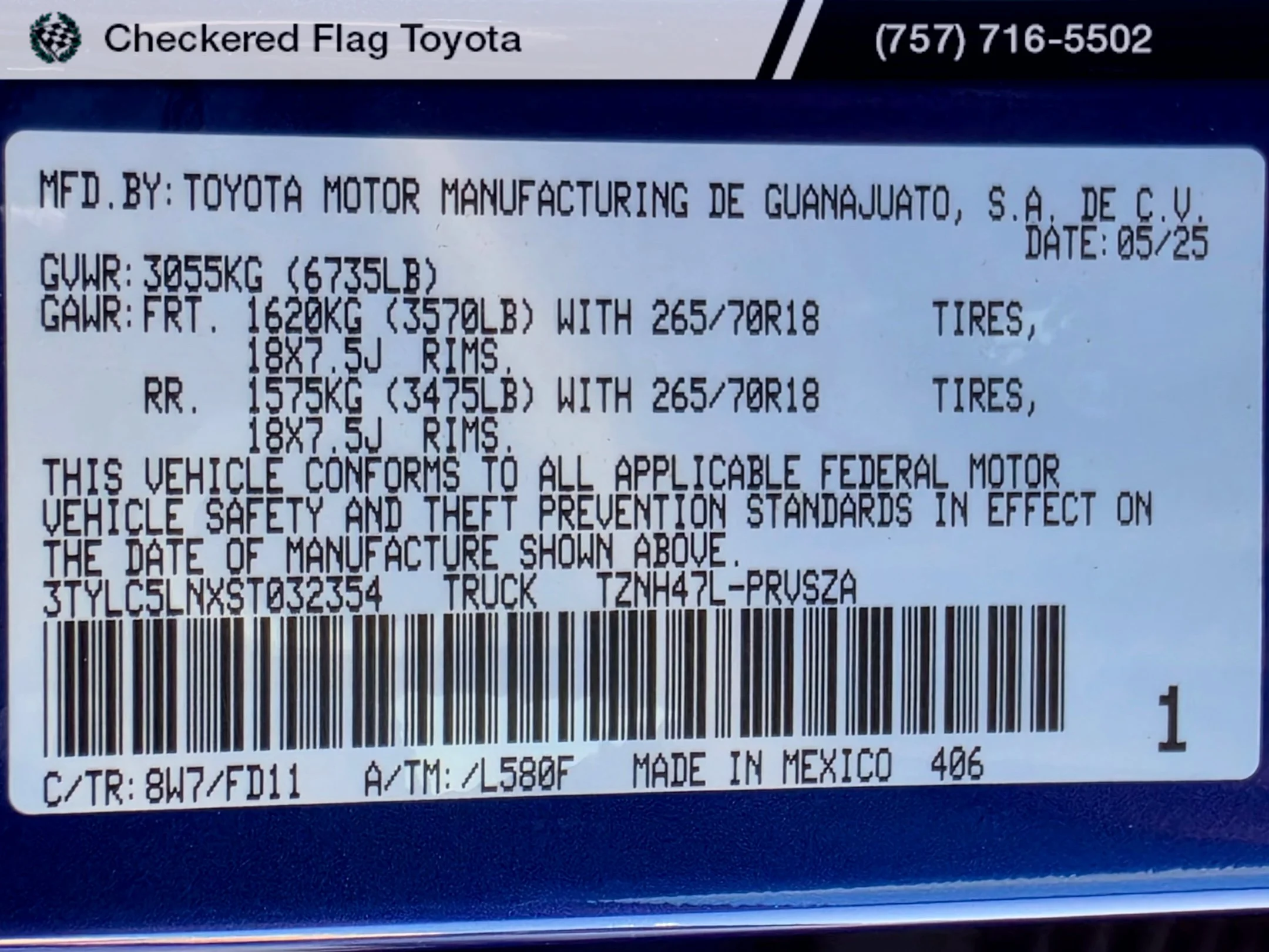 Used 2025 Blue Crush Metallic Toyota TRD Off Road image 21