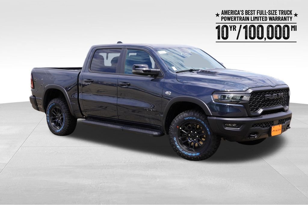 New 2026 Forged Blue Metallic Exterior Paint RAM Rebel image 1