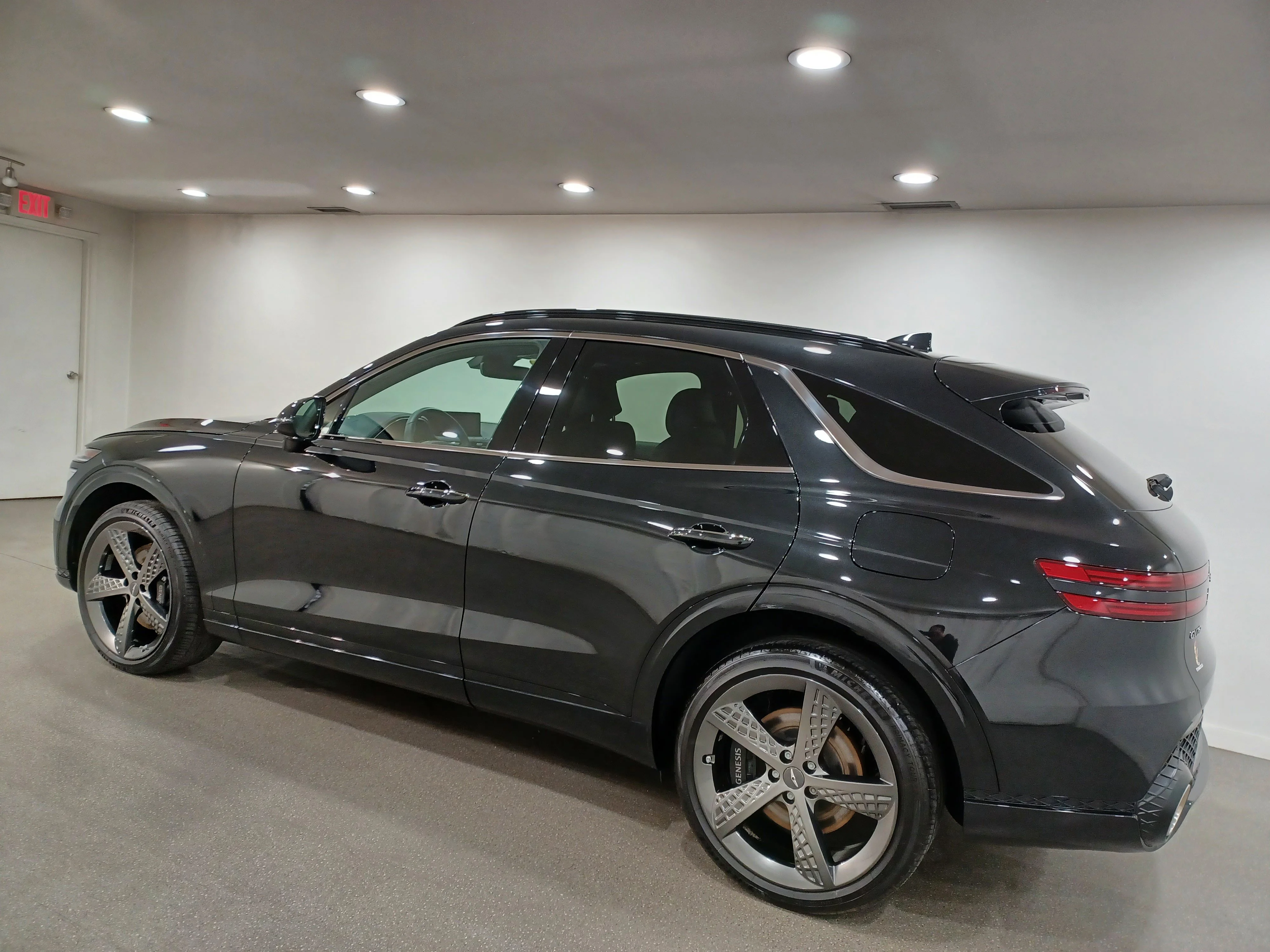 Certified Used 2025 Vik Black Genesis 3.5T Sport AWD*Adaptive Cruise | Remote Start | Nav | Head Up Display | Pano Roof | Cooled Leather image 7