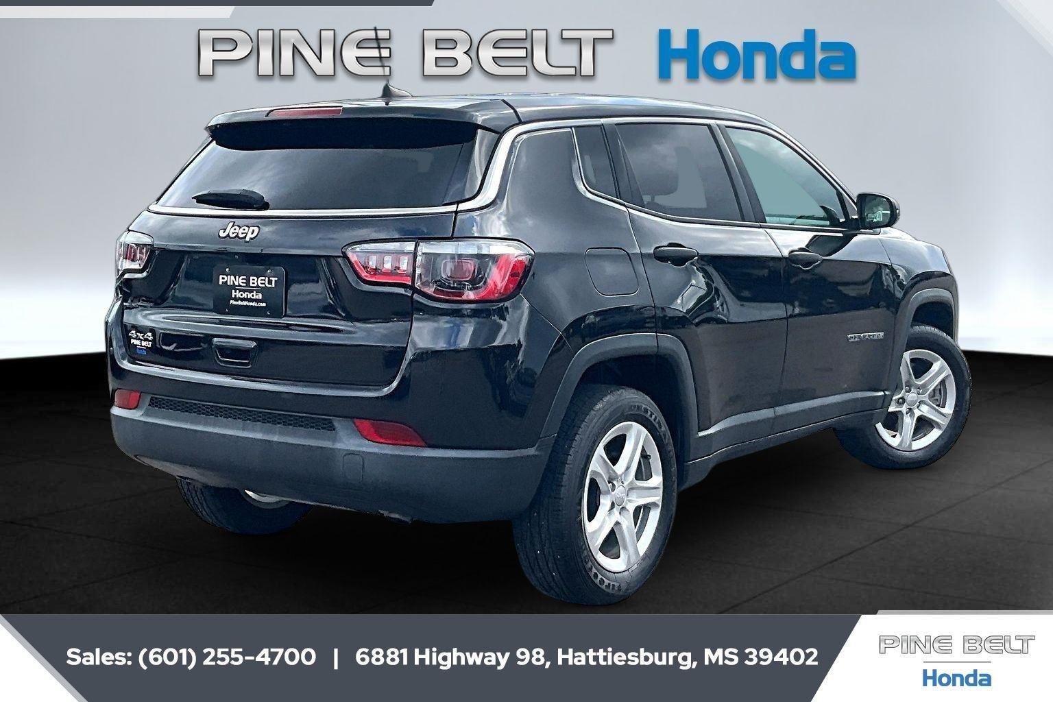 Used 2023 Diamond Black Crystal Pearlcoat Jeep Sport image 11