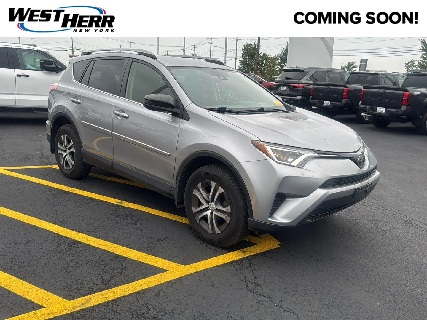 Used 2018 Silver Sky Metallic Toyota LE image 1