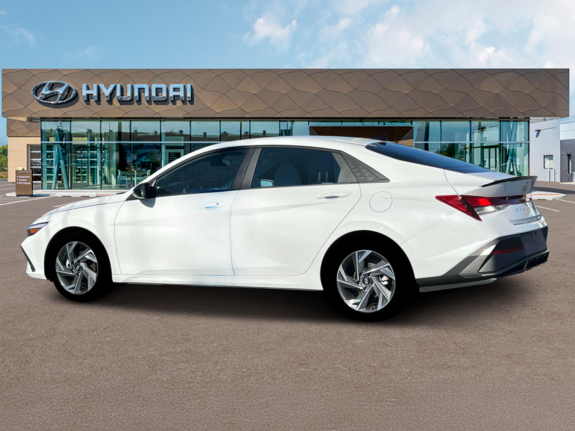 New 2025 White Hyundai SEL Sport image 4